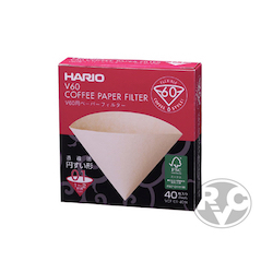Hario VCF-01-40M. Бумажный фильтр. 40 шт.