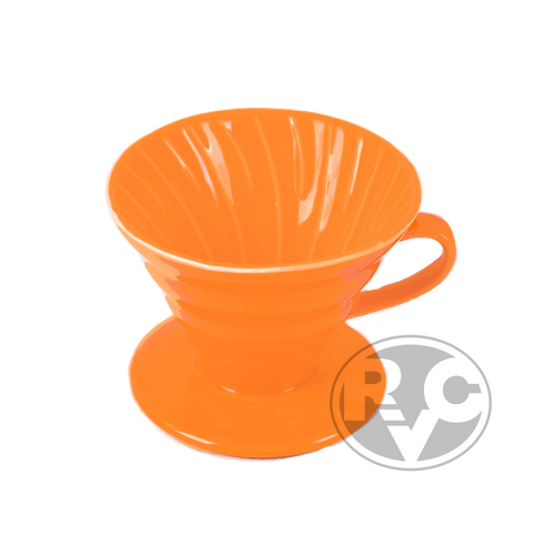 Ябодр-VDC-02-Or. Воронка керамическая оранжевая. 1-4 чашки