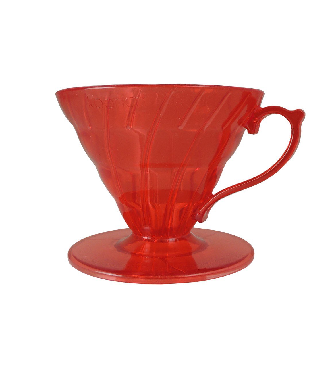 Ябодр-VD-02-R. Воронка пластиковая красная 02 размера. 1-4 чашки