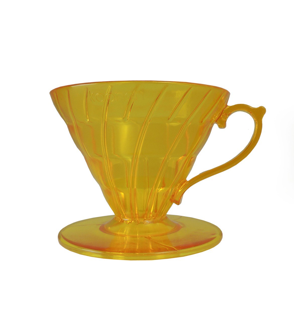 Ябодр-VD-02-Y. Воронка пластиковая желтая 02 размера. 1-4 чашки